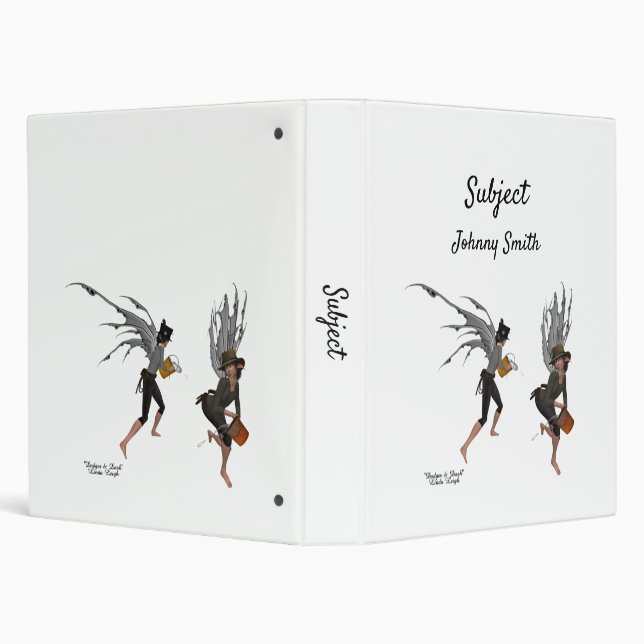 Twin Boy Rain Faeries Binder (Background)