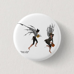 Twin Boy Rain Faeries Pin Button