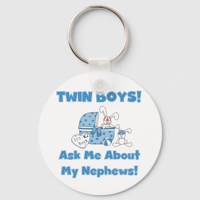 Twin Boys Ask About My Nephew Keychain (Front)