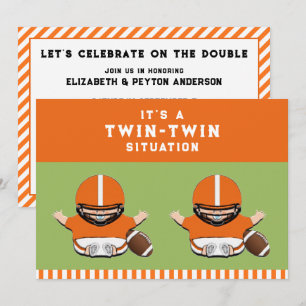 Twin Boys Baby Shower Invitation