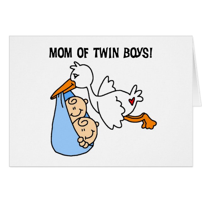 Twin Boys Maman-Stork Tshirts et cadeaux (Devant horizontal)
