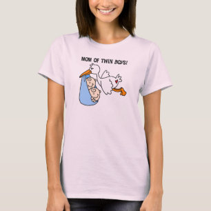 Twin Boys Maman-Stork Tshirts et cadeaux