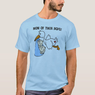 Twin Boys Mom-Stork Tshirts and Gifts