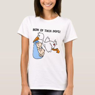 Twin Boys Mom-Stork Tshirts and Gifts