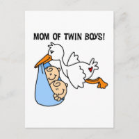 Twin Boys Mom-Stork Tshirts and Gifts