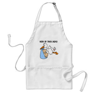 Twin Boys Mom-Stork Tshirts and Gifts Standard Apron