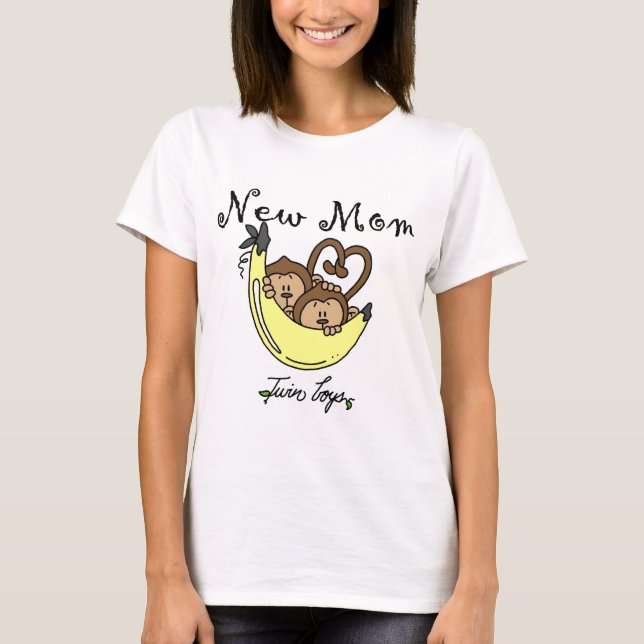Twin Boys New Mom Tshirts et cadeaux (Devant)