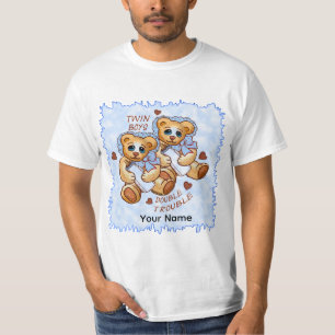 Twin Boys Trouble T-Shirt