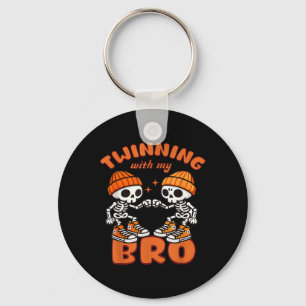 Twin Boys Twinning Halloween Best Friend Matching  Keychain