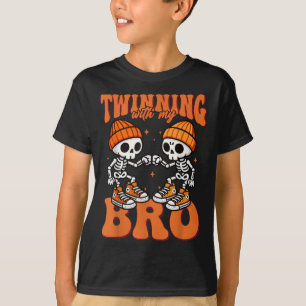 Twin Boys Twinning Halloween Best Friend Matching T-Shirt