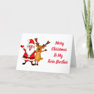 TWIN "BROTHER" AT CHRISTMAS WITH LOVE HOLIDAY CARD