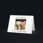 **TWIN BROTHER** SHARING BIRTHDAYS IS GREAT CARD<br><div class="desc">thanks for stopping by one of my eight stores</div>