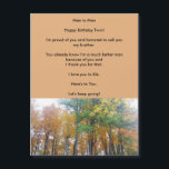 Twin Brothers Love Birthday Magnetic Greeting Card<br><div class="desc">Rarely found,  this special magnetic birthday card is for twin brothers. Using down-to-earth,  everyday language this card will be happily received and enjoyed!</div>