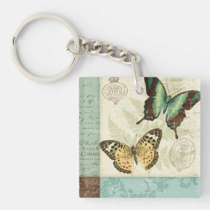 Twin Butterflies Keychain