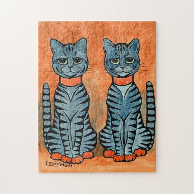 Twin Cats By Louis Wain Jigsaw Puzzle (Vertical)