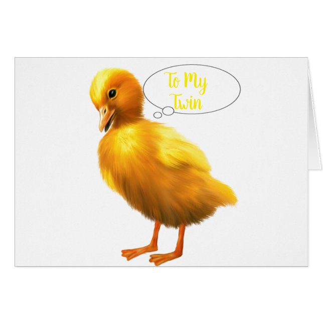 **TWIN** CHICK DELIVERS YOU *EASTER HAPPINESS* (Front Horizontal)