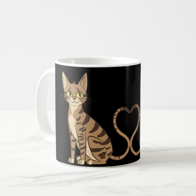 TWIN CUTE BENGAL CATS  COFFEE MUG (Front Left)