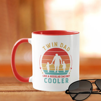 Twin Dad Retro Sunset Coffee  Mug
