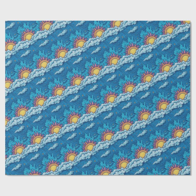 Twin Dawn Carnival Wrapping Paper (Flat)