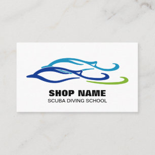 Twin Dolphins Business Card