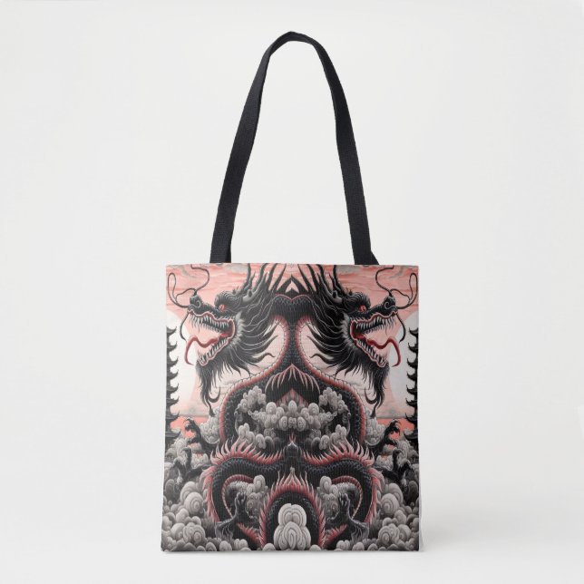 Twin Dragon Tote Bag (Front)