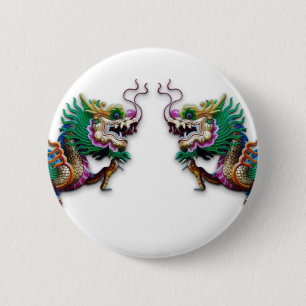 Twin Dragons 2 Inch Round Button