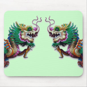 Twin Dragons Mouse Pad