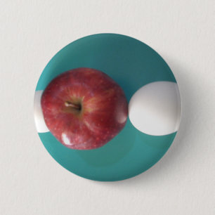 Twin Egg red apple for a pie.JPG 2 Inch Round Button