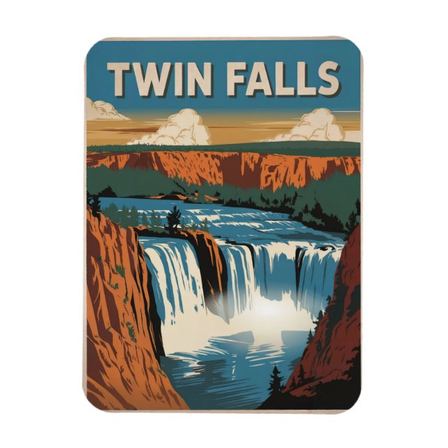 Twin Falls Idaho Magnet (Vertical)