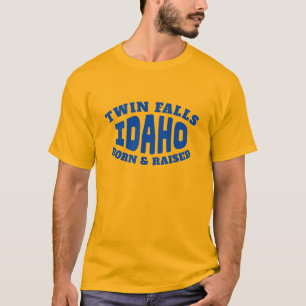 Twin Falls Idaho Né et élevé T-shirt