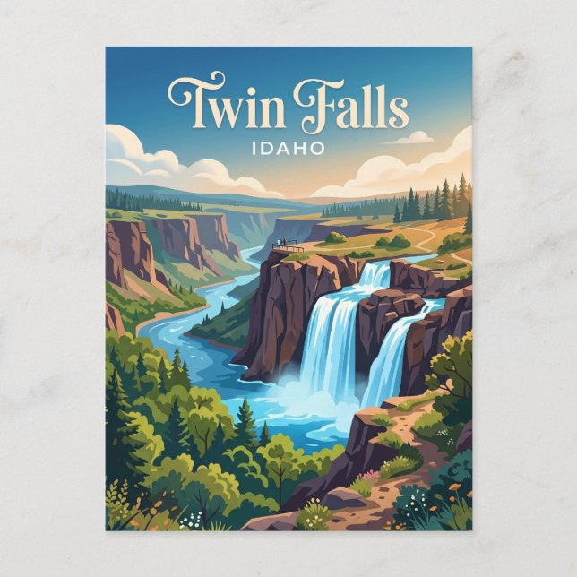 Twin Falls Idaho Postcard (Front)