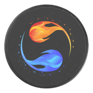 Twin Flame  Hockey Puck