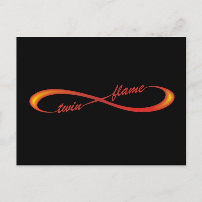 Twin Flame infinity symbol Postcard (Front)