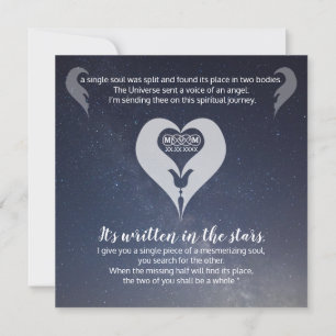 Twin Flame Thank You Table Cards