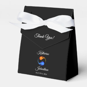 Twin Flame Wedding-Black-Favour Box