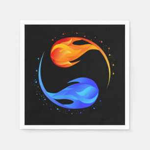 Twin Flame Wedding-Theme- Black- Napkin