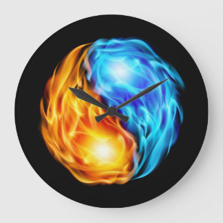 Twin Flames Large Clock