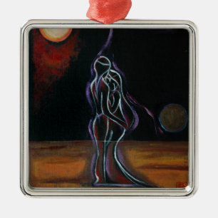 Twin Flames Ornament: Metal Metal Ornament