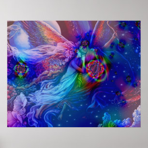 Twin Flames se lève dans le ciel - Poster