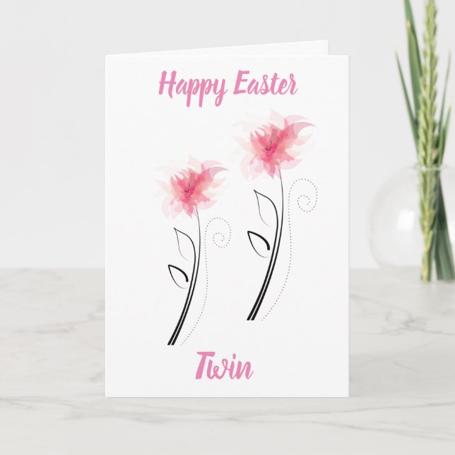 ***TWIN*** FOR EASTER- U R FAV PART OF HOLIDAYS HOLIDAY CARD (Front)