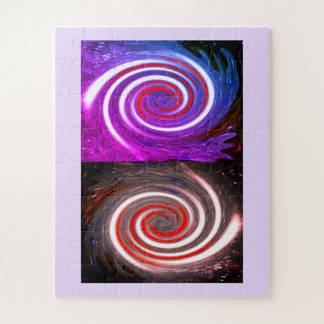 Twin galaxies art jigsaw puzzle (Vertical)