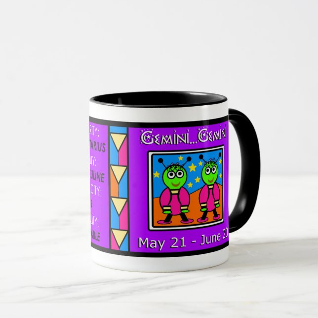 Twin Gemini Martians Mug (Front Right)
