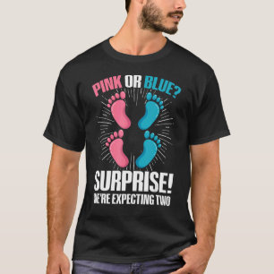 Twin Gender Reveal Quote for a Gender Reveal Twin  T-Shirt