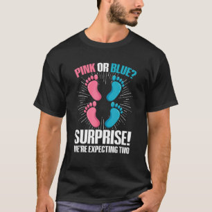 Twin Gender Reveal Quote for a Gender Reveal Twin T-Shirt