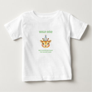 Twin Girl Safari Birthday T-Shirt The Wilder Twin