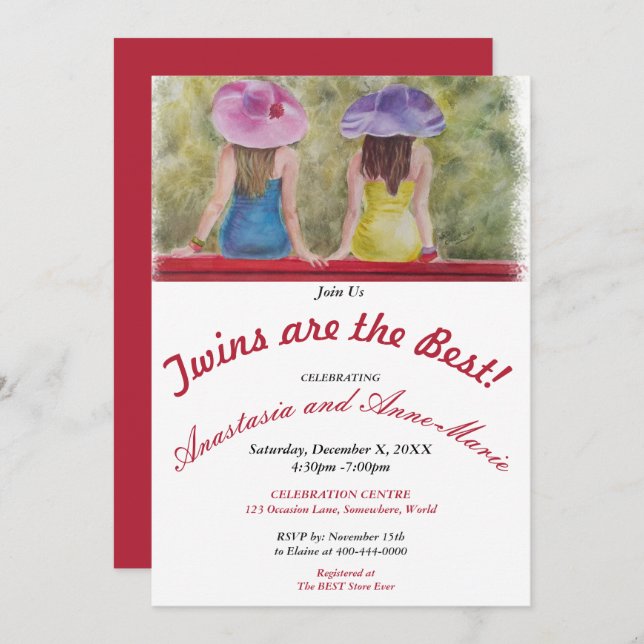 TWIN GIRLFRIENDS sont la MEILLEURE INVITATION PART (Devant / Derrière)