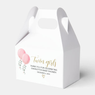 Twin Girls Baby Shower Favour Box