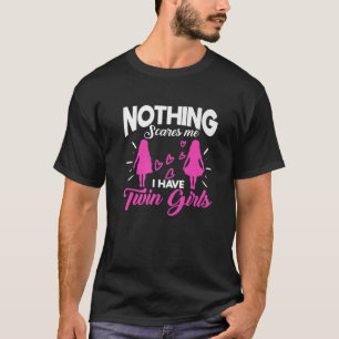 Twin Girls Daughter Mom Mother Mommy Mama Family C T-Shirt