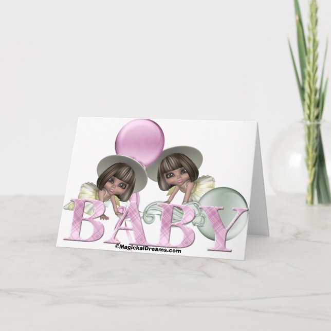 twin girls, MagickalDreams.com Announcement (Front)