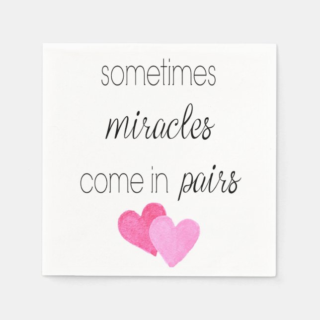 Twin Girls Napkin (Front)